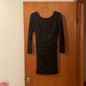Black Sequin Dress